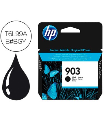 Ink jet hp 903 officejet pro 6960 6970 negro 300 pag