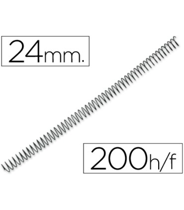 Espiral metalico q connect 56 4 1 24mm 12mm caja de 100 unidades