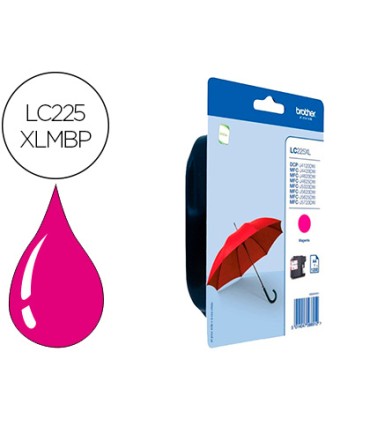 Ink jet brother lc 225xlmbp mfc j 4420 dw mfc j 5620 dw magenta alta capacidad 1200 pag