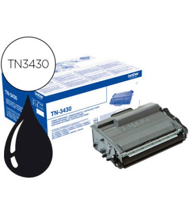 Toner brother tn 3430 dcp l5500dn dcp l6600dw hl l5000d mfc l5700 negro 3000 pag