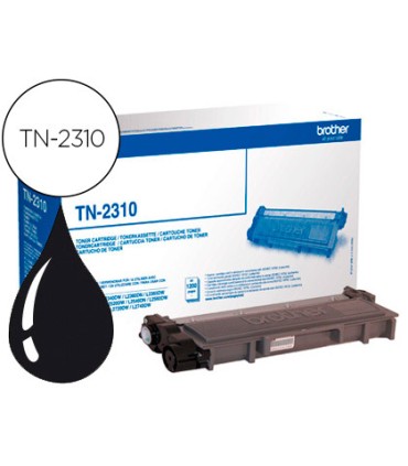 Toner brother tn 2310 dcp l2500d hl l2300d mfc l2700dw mfc l2720dw negro 1200 pag