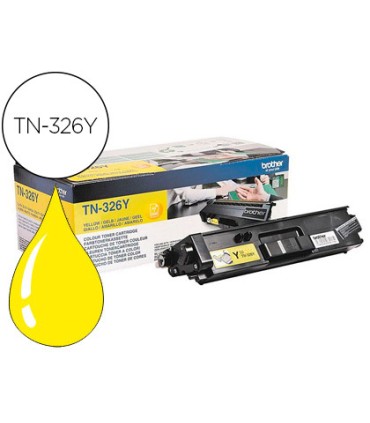 Toner brother tn 326y hll8250cdn hll8350cdw alta capacidad amarillo 3500 pag