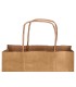 Bolsa kraft q connect natural asa retorcida 240x100x310 mm