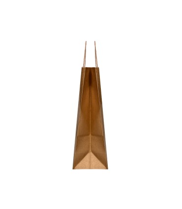 Bolsa kraft q connect natural asa retorcida 240x100x310 mm