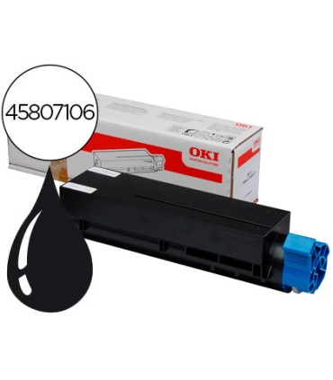 Toner oki b412dn 432dn 512dn mb472dnw 492dn negro 700 pag