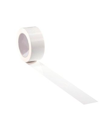 Cinta adhesiva q connect polipropileno blanca 66 mt x 75 mm para embalaje