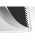 Canutillo q connect redondo 25 mm plastico blanco capacidad 225 hojas caja de 50 unidades