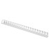 Canutillo q connect redondo 25 mm plastico blanco capacidad 225 hojas caja de 50 unidades