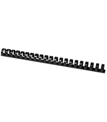 Canutillo q connect redondo 22 mm plastico negro capacidad 200 hojas caja de 50 unidades