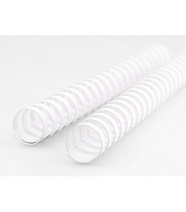 Canutillo q connect redondo 22 mm plastico blanco capacidad 200 hojas caja de 50 unidades