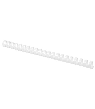 Canutillo q connect redondo 18 mm plastico blanco capacidad 160 hojas caja de 50 unidades