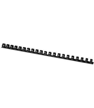 Canutillo q connect redondo 14 mm plastico negro capacidad 130 hojas caja de 100 unidades