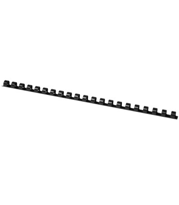 Canutillo q connect redondo 10 mm plastico negro capacidad 95 hojas caja de 100 unidades