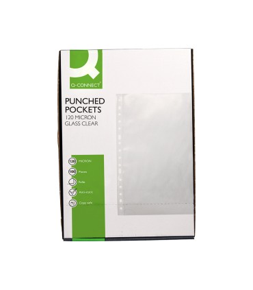 Funda multitaladro q connect folio 120 mc cristal caja de 100 unidades