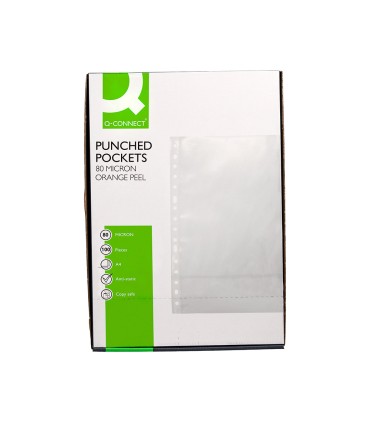 Funda multitaladro q connect folio 80 mc cristal caja de 100 unidades