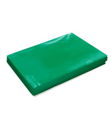 Carpeta dossier unero plastico q connect din a4 120 micras verde caja de 100 unidades