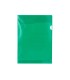 Carpeta dossier unero plastico q connect din a4 120 micras verde caja de 100 unidades