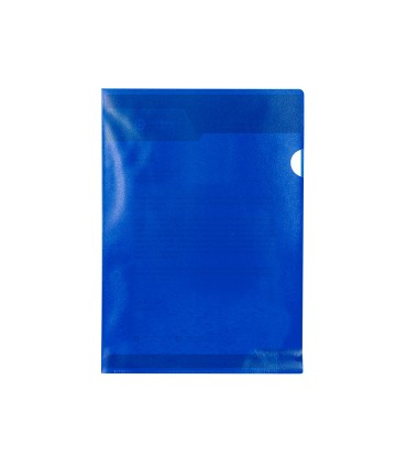 Carpeta dossier unero plastico q connect din a4 120 micras azul caja de 100 unidades