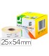 Etiqueta adhesiva permanente q connect kf18531 compatible dymo 11352 tamano 54x25 mm caja con 500 etiquetas