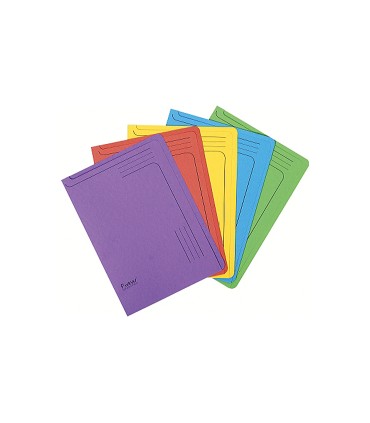 Carpeta dossier unero cartulina exacompta din a4 290 gr paquete de 5 unidades colores surtidos