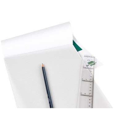 Bloc papel vegetal liderpapel encolado 297x420mm 50 hojas 90 g m2