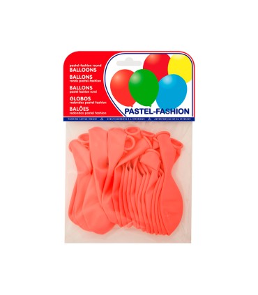 Globo 100 latex biodegradable pastel rosa bolsa de 20 unidades