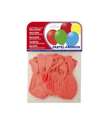 Globo 100 latex biodegradable pastel rosa bolsa de 20 unidades