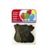 Globo 100 latex biodegradable pastel negro bolsa de 20 unidades