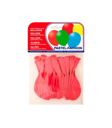 Globo 100 latex biodegradable pastel fucsia bolsa de 20 unidades