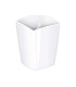 Cubilete portalapices cep blanco opaco plastico magnetico 78x74x95 mm