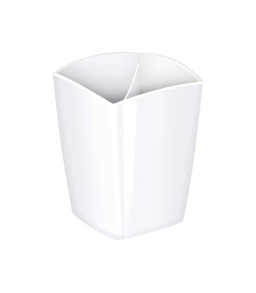 Cubilete portalapices cep blanco opaco plastico magnetico 78x74x95 mm