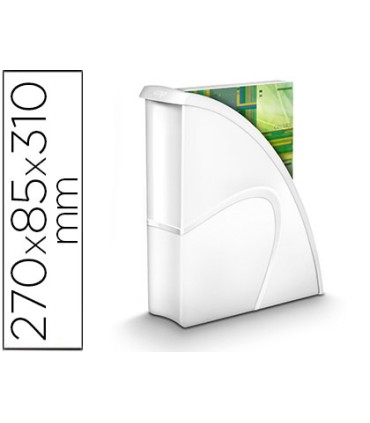 Revistero cep plastico uso vertical horizontal blanco 85x270x310 mm