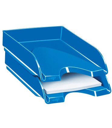 Bandeja sobremesa cep plastico azul 257x348x66 mm