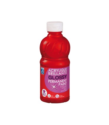 Pintura acrilica lb brillo rojo primario bote de 250 ml