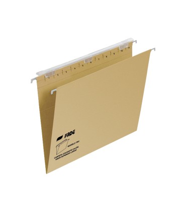 Carpeta colgante fade tiki folio prolongado visor superior 290 mm efecto lupa kraft eco 230 g m lomo v