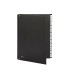 Carpeta clasificadora fuelle pardo carton compacto folio 12 departamentos visor doble personalizables color negro