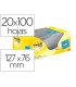 Bloc de notas adhesivas quita y pon post it amarillo canario 76x127 mm pack promocional 164 gratis