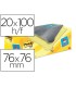 Bloc de notas adhesivas quita y pon post it amarillo canario 76x76 mm pack promocional 164 gratis