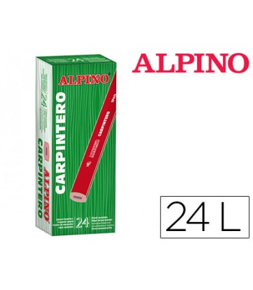 Lapices alpino carpintero caja de 24 unidades