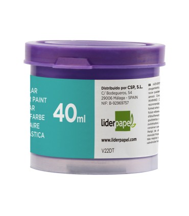 Tempera liderpapel escolar 40 ml violeta