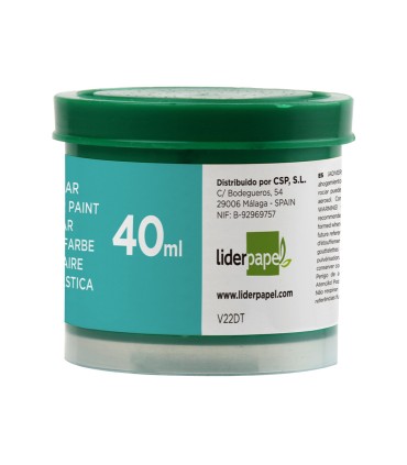 Tempera liderpapel escolar 40 ml verde