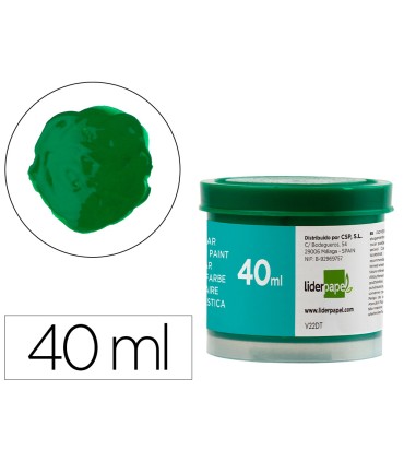 Tempera liderpapel escolar 40 ml verde