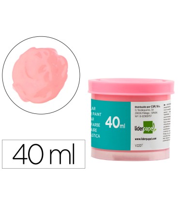 Tempera liderpapel escolar 40 ml rosa