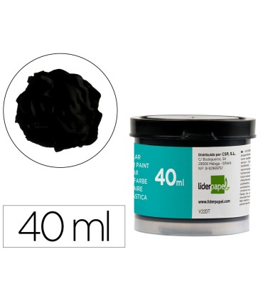 Tempera liderpapel escolar 40 ml negro