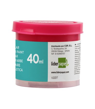 Tempera liderpapel escolar 40 ml magenta