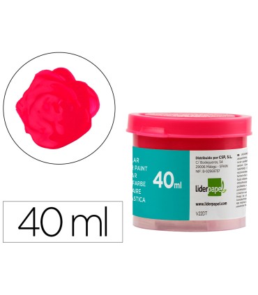 Tempera liderpapel escolar 40 ml magenta