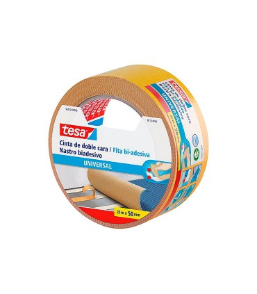 Cinta adhesiva tesa doble cara universal 25 mt x 50 mm