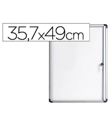 Vitrina de anuncios bi office fondo magnetico extraplana de interior 357x490 mm