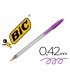 Boligrafo bic cristal fun morado punta 16 mm