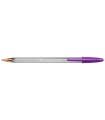 Boligrafo bic cristal fun morado punta 1,6 mm